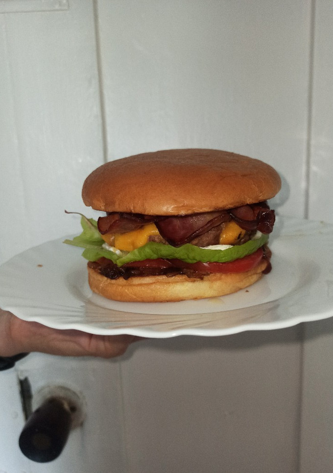 Una foto de American burger