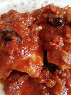 Una foto de Pollo salteado con chorizo