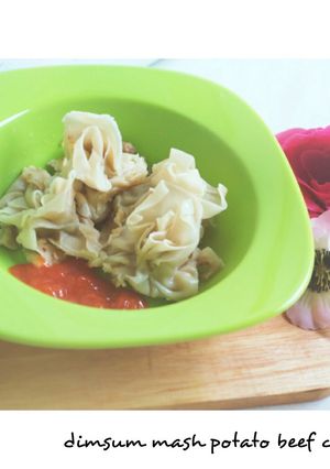 Foto resep Dimsum mash potato beef cheese
