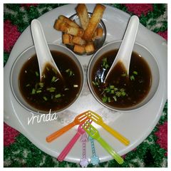 A picture of Manchow Soup.