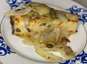 Foto de Bacalhau grelhado com alcaparras