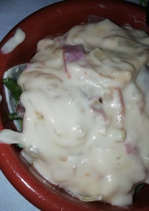 Una foto de Espárragos con bechamel