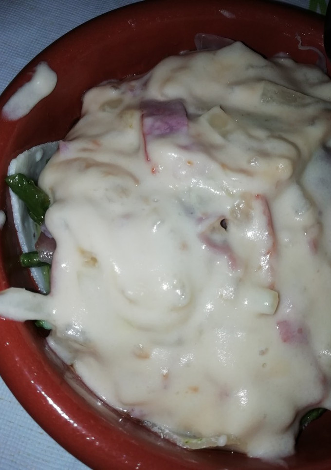 Una foto de Espárragos con bechamel