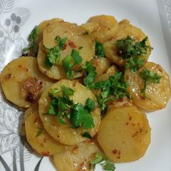 Aloo ki qatlian A picture of Aloo ki qatlian.