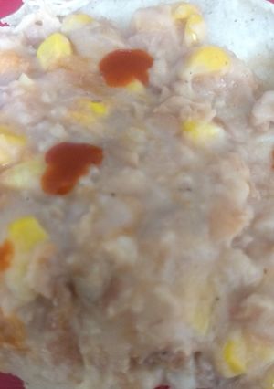 Una foto de Frijoles refritos con elote estilo Karnes Garibaldi