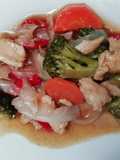 Pollo con verduras
