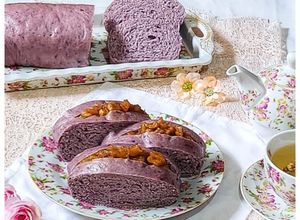 Foto resep Roti Kukus Ubi Ungu Isi Apel Cinnamon
