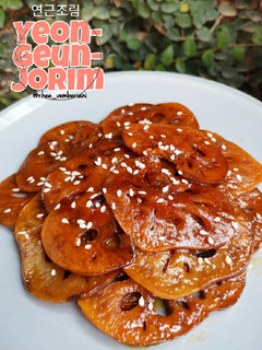 Foto resep Braised Lotus Roots (Yeon-geun-jorim 연근조림)