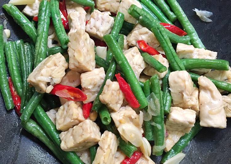 Bahan Membuat 26. Tumis Tempe Kacang Panjang Pedas Manis Anti Gagal