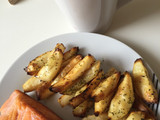 Salmón con fit chips
