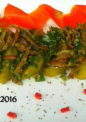 Foto resep Kentang Teri Cabe Ijo khas Padang