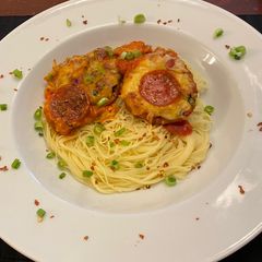 A picture of Eggplant Parmesan.