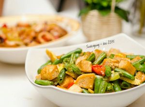 Foto resep Tumis buncis tahu & putren