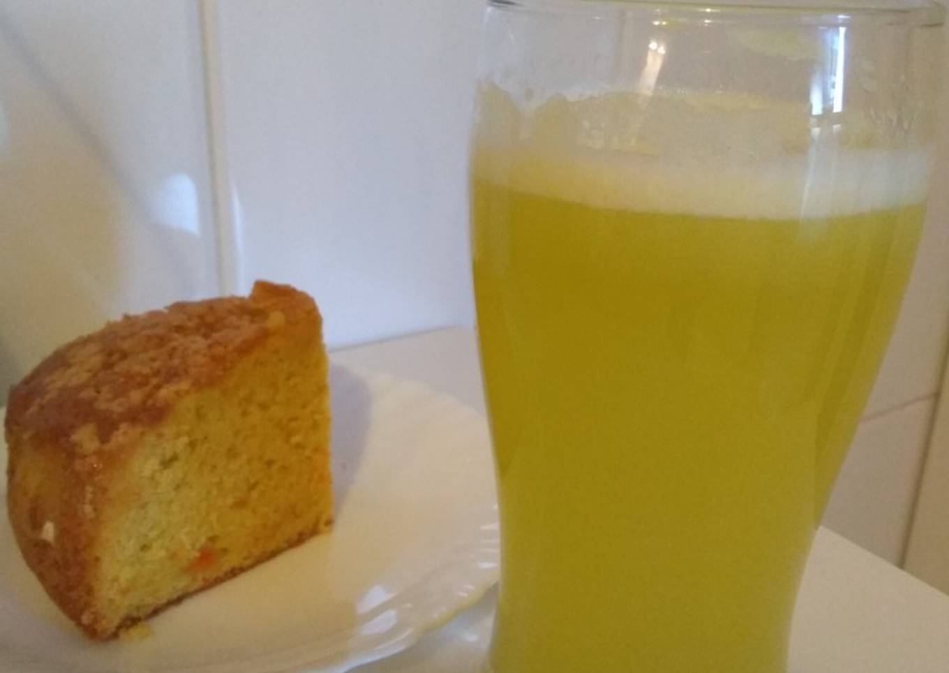 Zumo de piña y jengibre