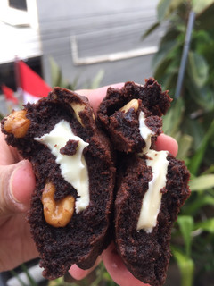 Foto resep Dark chocolate cookies with white chocolate melted
