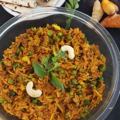 A picture of Raw turmeric sabji.