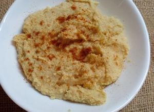 Una foto de Hummus de garbanzos