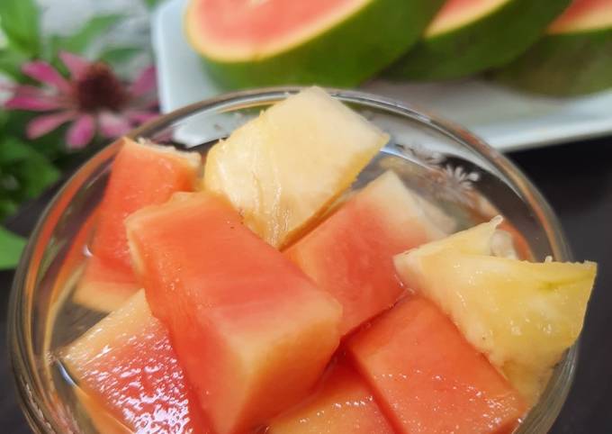 Ternyata begini lho! Resep  buat Es buah jaman Old  spesial