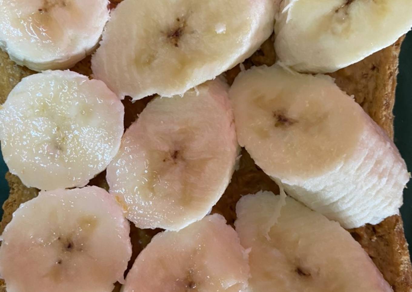 Roti bakar peanut butter banana