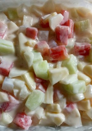Foto resep Salad buah praktis 🍎🍉🍈🍐