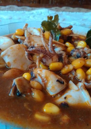 Foto resep Squid sweet corn