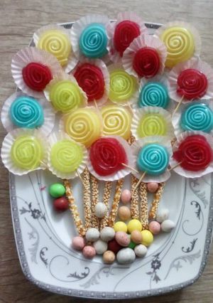 عکسی از دستور ژله رولی خوشمزه😘