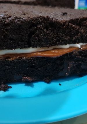 Una foto de Mini torta de algarroba en microondas