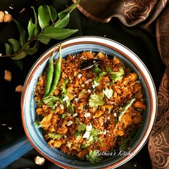 A picture of Soya Bean Thoran - Kerala style.