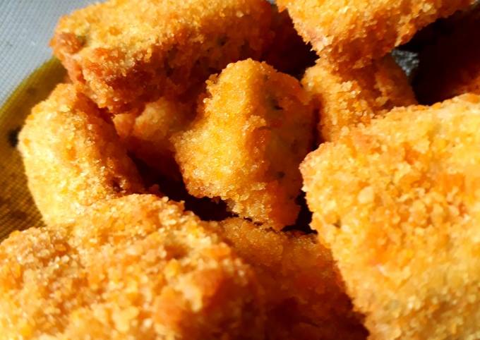 Cara Buat Nugget Ayam Roti Tawar