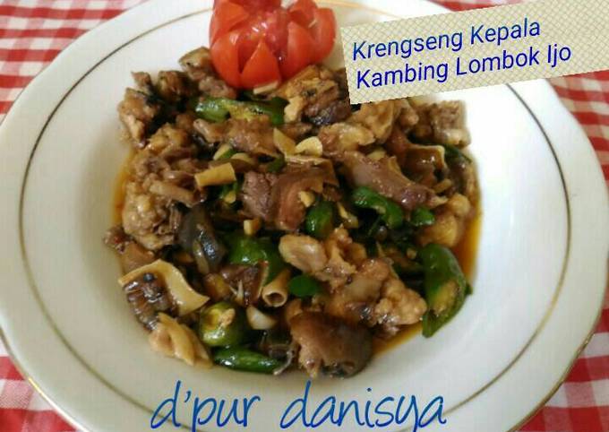Resep Krengseng Kepala Kambing Lombok Ijo, Lezat Sekali