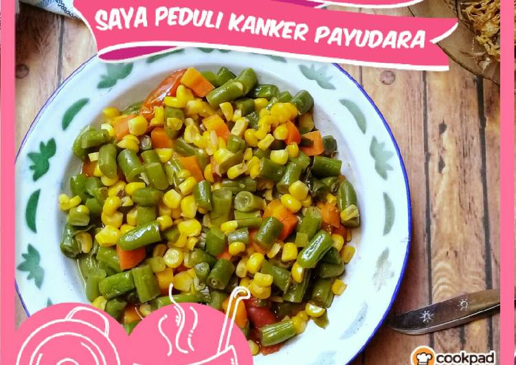 Resep Tumis buncis, wortel, jagung Lezat