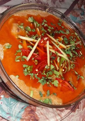 A picture of Lahori chickin Nihari.