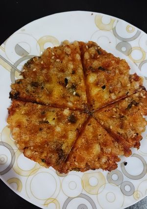 A picture of Sabudana waffles.