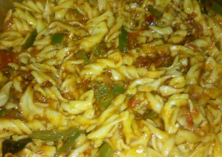 Recipe of Super Quick Homemade Vegetable cheese pasta #Easter