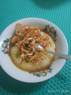 Foto resep Bubur ayam kuah kuning