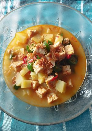 Foto resep Lodeh Kentang Tempe Lombok Ijo