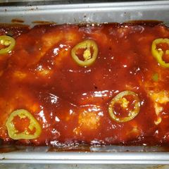 A picture of BBQ Meatloaf with a Kick!.