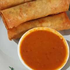 A picture of Lumpia waluh / labu siam ekonomis dijamin laris manis 👌.