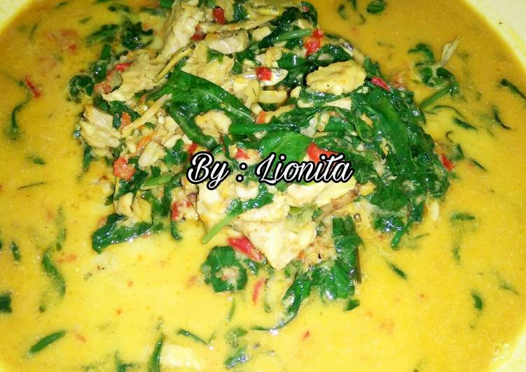 Gulai Daun Ubi Teri Tempe