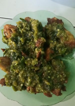 Foto resep Ayam penyet cabe ijo