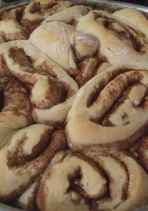 Una foto de Rollos de miel y cacao