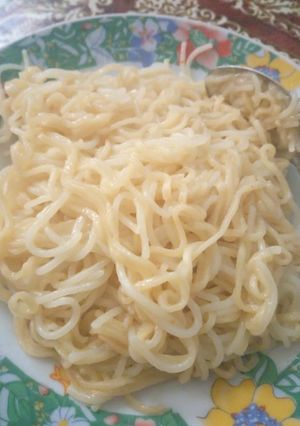A picture of Spaghetti indomie.