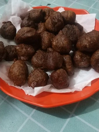 Langkah Mudah untuk Membuat Resep Lukumades/ donat yunani/ roti goreng coklat super mudah yang Uenak Anti Ribet, Lezat