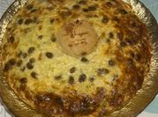 Una foto de quiche de acelgas