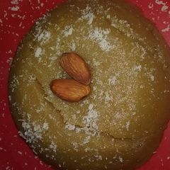 A picture of Wheat flour halwa.
