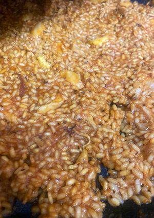 Una foto de Arroz meloso con pollo