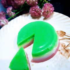 A picture of 3 Colors "China Grass Halwa".