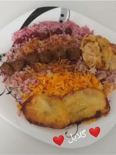عکسی از دستور آلبالو پلو 😋