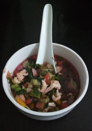 A picture of Veg Mad House Soup.