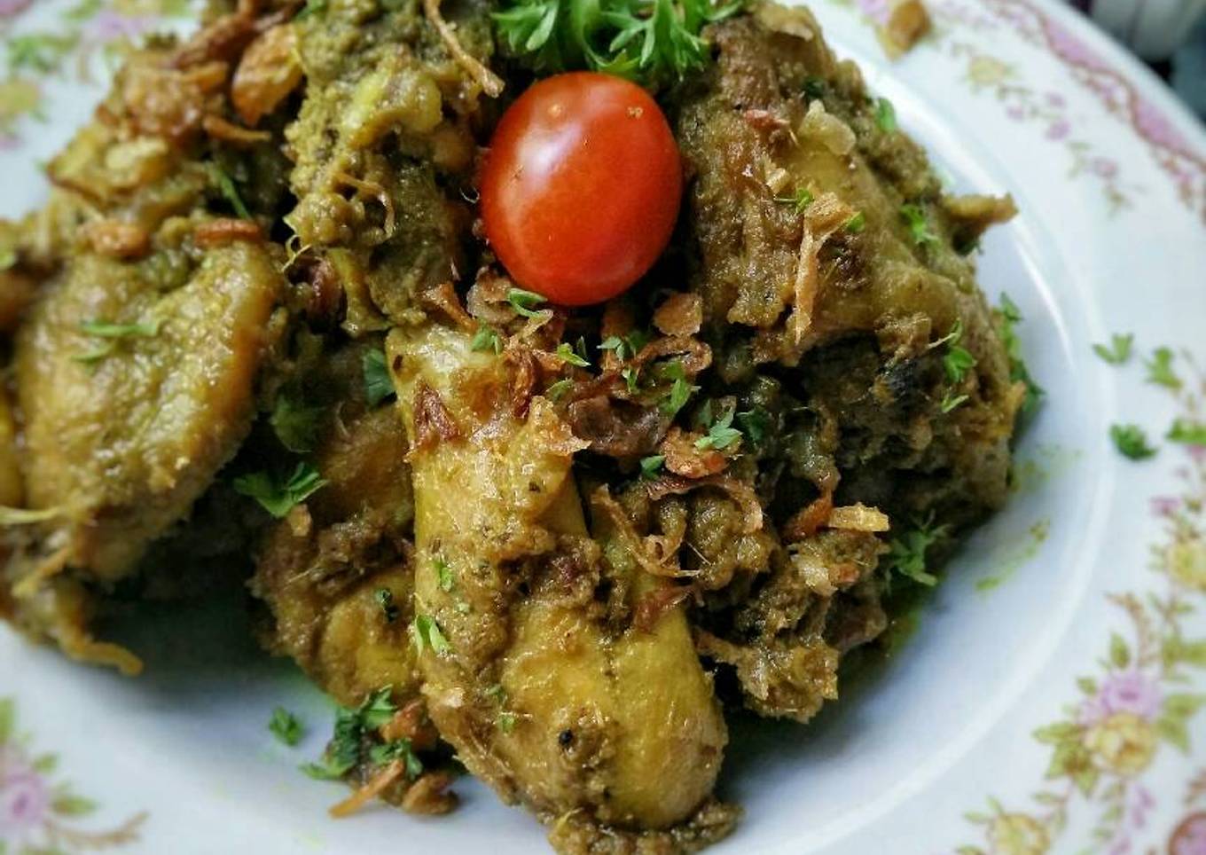 Ayam rendang bumbu asli